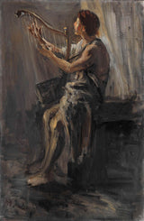 约瑟夫·以色列1899年-大卫艺术印刷精美的艺术复制品墙艺术ID阿兹纳尔乔