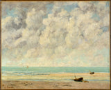 古斯塔夫·庫爾貝-1869-平靜的海洋藝術印刷品美術複製品牆藝術 id-azgrzk5nj