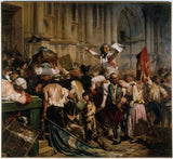paul-delaroche-1830-ndị mmeri-nke-bastille-n'ihu-hotel-de-ville-july-14-1789-art-ebipụta-mma-art-mmeputa-wall-art