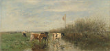 विलेम-मैरिस-1860-गीले-घास के मैदान में गायें-कला-प्रिंट-ललित-कला-प्रजनन-दीवार-कला-आईडी-एजी95एन8डीएल