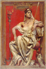 Joseph-blanc-1885-adeline-dudlay의 초상화-1858-1934-비극의 우화-예술-인쇄-미술-복제-벽면 예술