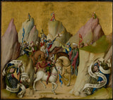 圣巴塞洛缪祭坛大师 1480 年三王的会议与大卫和以赛亚艺术印刷艺术复制墙艺术 ID- azjbt4f6h