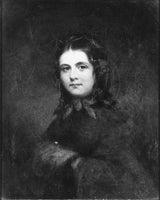 nieznana-1850-kobieta-z-mufką-druk-sztuka-reprodukcja-sztuki-ściennej-id-azk5dunwu