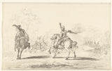 jean-bernard-1775-kavallerie-geveg-kuns-druk-fyn-kuns-reproduksie-muurkuns-id-azmp1q89i