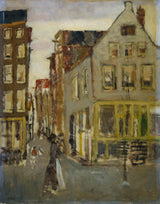 喬治·亨德里克·布萊特納-1917-lauriergracht-at-war-laurierdwarsstraat-藝術印刷品美術複製品牆藝術 id-aznky9kkj