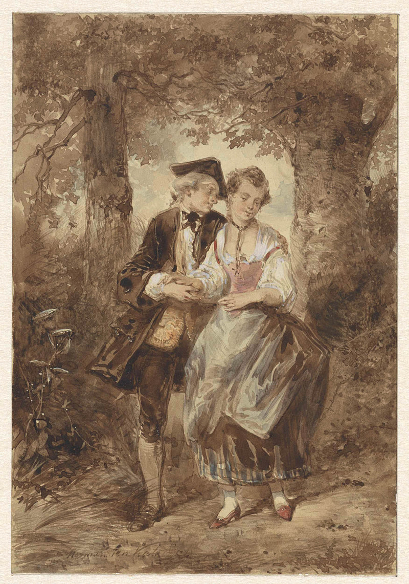 herman-frederik-carel-ten-kate-1832-amorous-couple-in-the-forest-art-print-fine-art-reproduction-wall-art-id-aznn7b56c