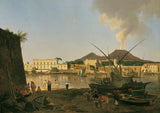 約瑟夫-反叛-1819-石榴石港埃拉在門廊與維蘇威火山在背景藝術印刷品美術複製品牆藝術 id-azns7ltet