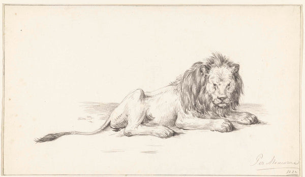 jean-bernard-1822-reclining-lion-art-print-fine-art-reproduction-wall-art-id-azp9vqaja