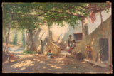 헨리-브로크만-1922-세스트리-레반테-페르골라-예술-인쇄-미술-복제-벽 예술