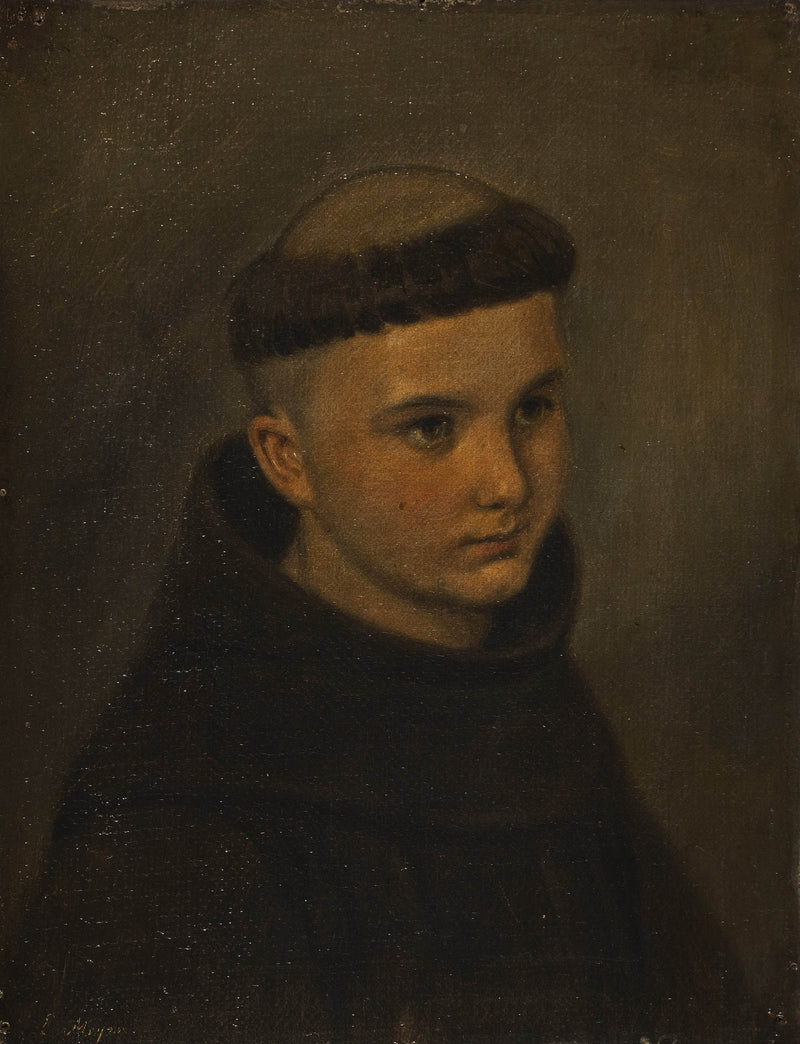 ernst-meyer-half-length-portrait-of-a-young-franciscan-art-print-fine-art-reproduction-wall-art-id-azpy608wl