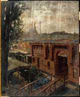 victor-marec-1900-deligny-baths-the-quai-dorsay-art-print-fine-art-reprodukcija-wall-art