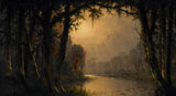 Joseph-rusling-meeker-1883-bayou-teche-louisiana-art-print-reprodukcja-dzieł sztuki-wall-art-id-azqko8zmb