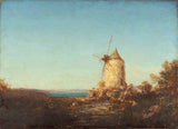 felix-ziem-1890-moulin-de-saint-miter-near-martigues-art-print-incəsənət-reproduksiya-divar-art