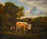 adriaen-van-de-velde-1663-kuperat-landskap-med-kor-konsttryck-finkonst-reproduktion-väggkonst-id-azru4ymcr