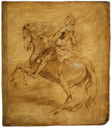 anthony-van-dyck-1630-um-homem-montando-um-cavalo-impressão de arte-reprodução de belas artes-arte de parede-id-azs3ukb6k