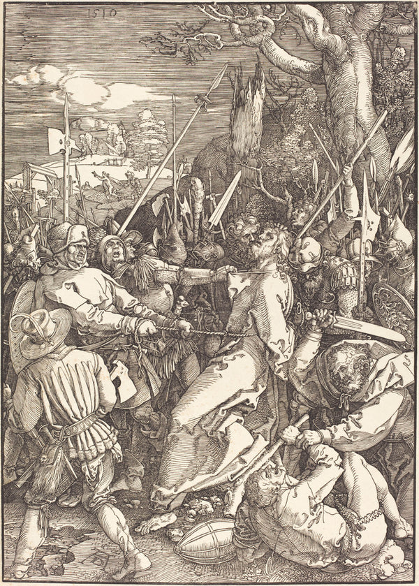 albrecht-durer-1510-the-betrayal-of-christ-art-print-fine-art-reproduction-wall-art-id-azstqhal8