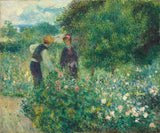 pierre-auguste-renoir-1875-colhendo-flores-impressão-de-arte-reprodução-de-belas-artes-arte-de-parede-id-aztdciuke