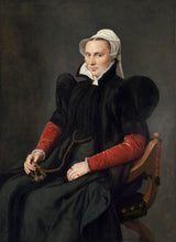 антонис-мор-1570-портрет-седеће-жене-уметност-штампа-фине-уметности-репродукције-зидне-уметности-ид-азу0јји46