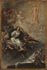 胡安·德·巴爾德斯·萊爾-1672-聖奧古斯丁-塞維利亞-藝術印刷品-精美藝術-複製品-牆藝術-id-azvferlf6的聖母升天研究