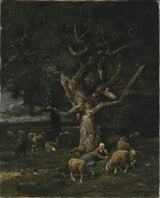 ჩარლზ-ჟაკ-მწყემსი-და-მისი-ცხვრები-ხელოვნება-ბეჭდვა-სახვითი-ხელოვნება-რეპროდუქცია-კედელი-არტი-იდ-აზვკვნცვო