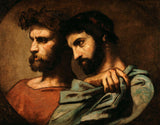 托馬斯時裝 1847 年頹廢羅馬零售研究兩位哲學家藝術印刷品美術複製品牆壁藝術