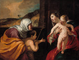 jacques-blanchard-1629-neitsi-ja-laps-püha-Elizabeth-ja-lapse-püha-John-baptisti-kunstitrükk-peen-kunsti-reproduktsioon-seinakunst-id-azxgh02ts
