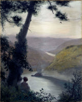 莫里斯·查巴斯-1910-沉思-艺术-印刷-美术-复制-墙壁艺术