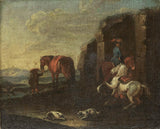onbekend-1700-Italiaans-landschapskunstprint-fine-art-reproductie-muurkunst-id-azxv1u7pe