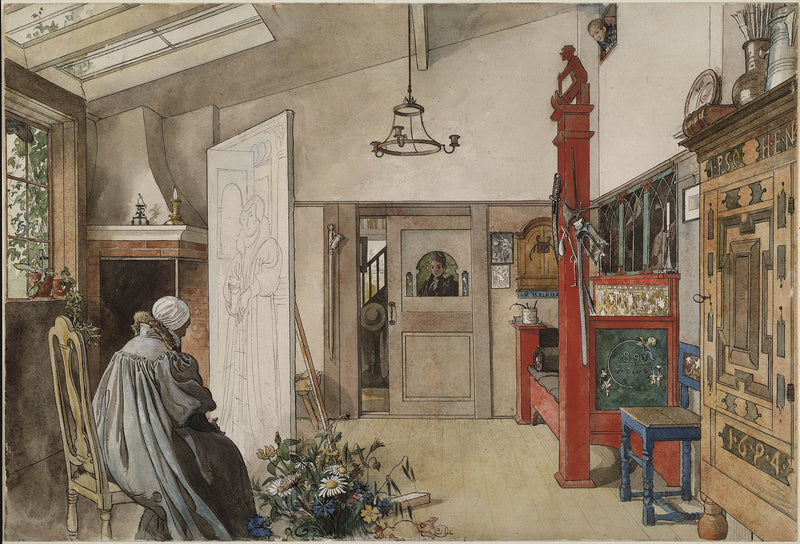 carl-larsson-the-studio-from-a-home-26-watercolours-art-print-fine-art-reproduction-wall-art-id-azy18xija