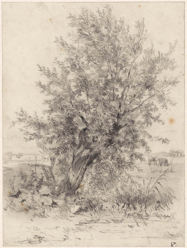 johan-daniel-koelman-1841-willow-in-a-landscape-art-print-fine-art-reproduction-wall-art-id-azyopmzh5