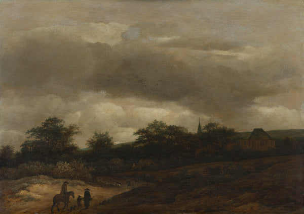 guillaume-du-bois-1649-dune-landscape-with-road-and-church-art-print-fine-art-reproduction-wall-art-id-azzwrnf5k
